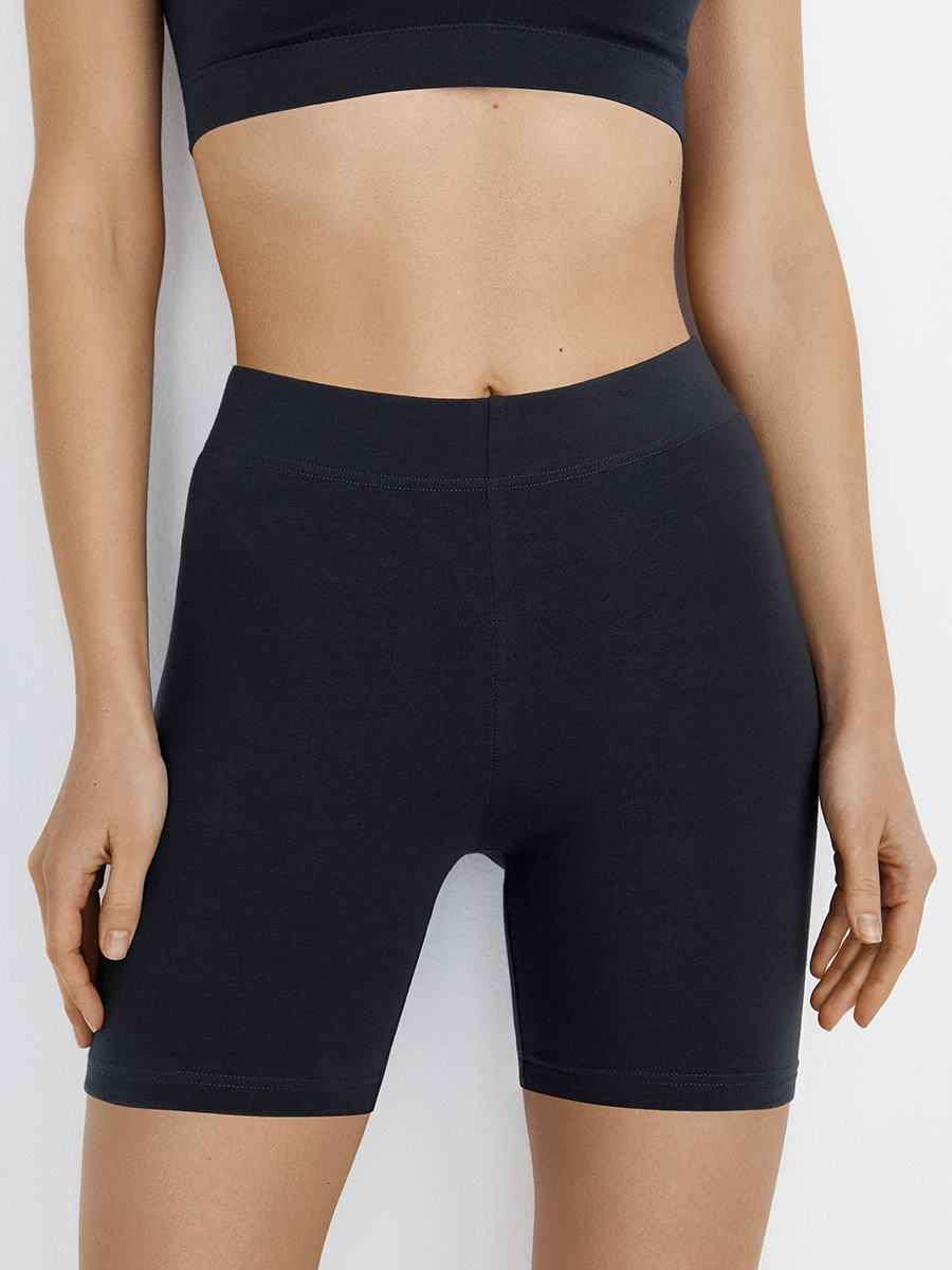 OmТ_D2711 Шорты облегающие женские, CO+EL