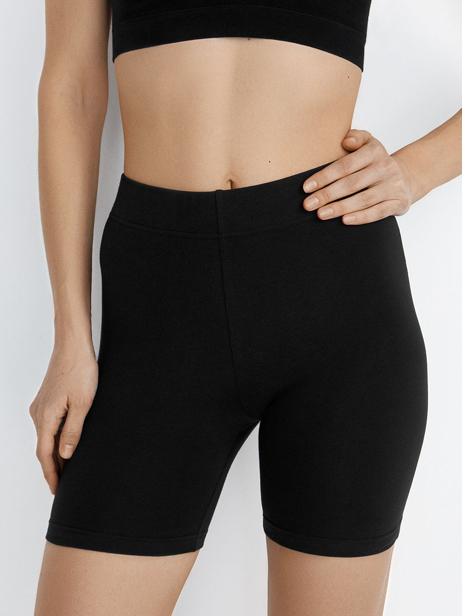 OmТ_D2711 Шорты облегающие женские, CO+EL