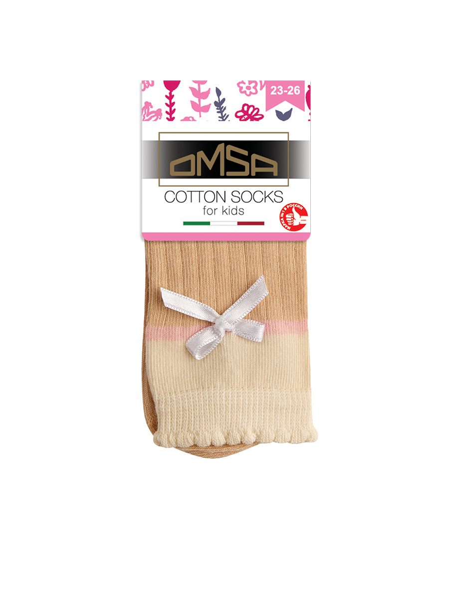 OMSA kids   Calzino 22C01 с бантиком и пикотами по резинке