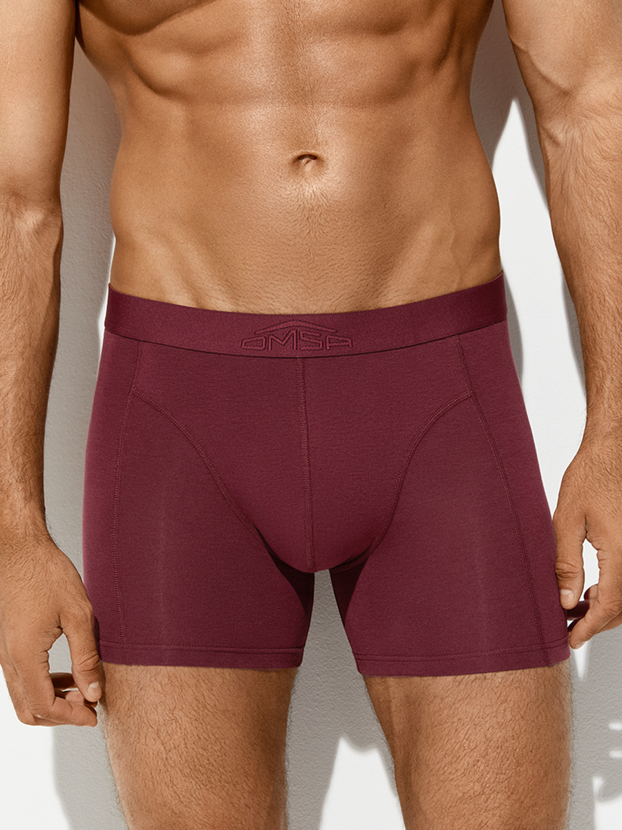 OmB 1250 Боксеры удлиненные мужские с открытой резинкой,BAMBOO+CO