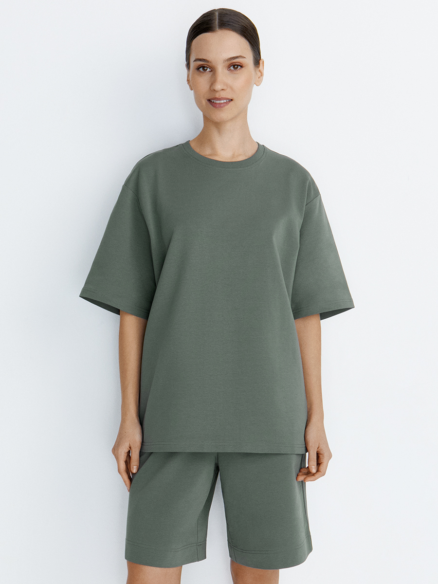 OmD 1453С Футболка женская OVERSIZE, CO+EL