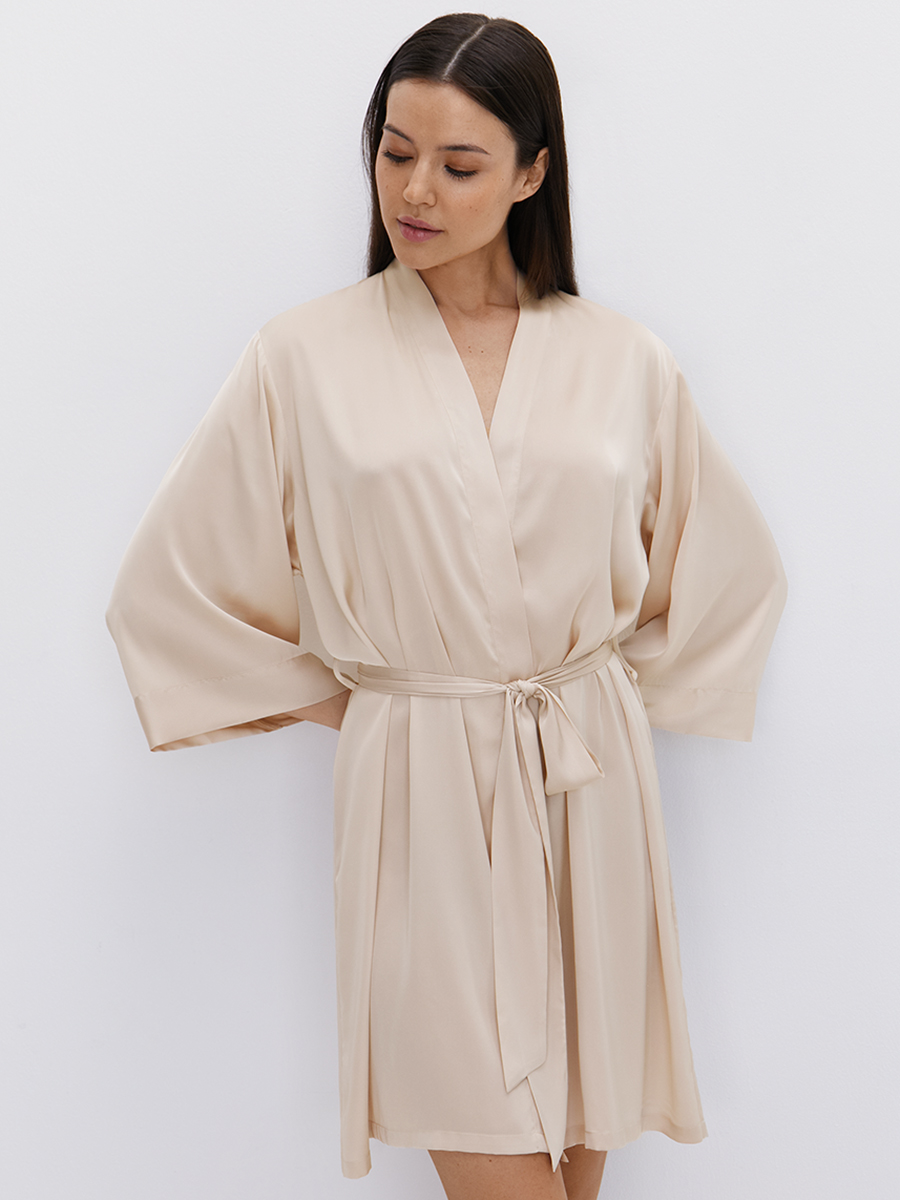 OmD 0411D SAKURA Халат женский (с запахом), PL