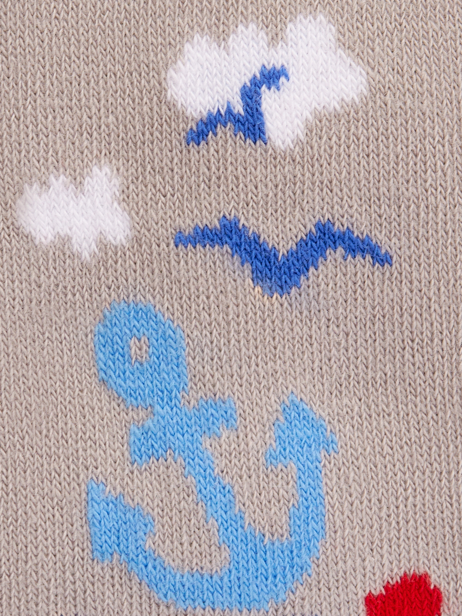 OMSA kids Collant 13P64-2 с рисунком (кораблик-якорь)